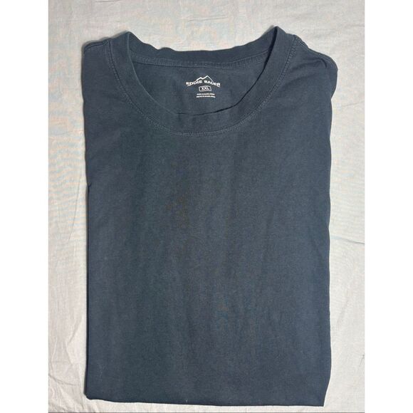 Eddie Bauer Denim Navy Blue Short Sleeve Pullover T-Shirt Size XXL 2XL - Picture 1 of 7
